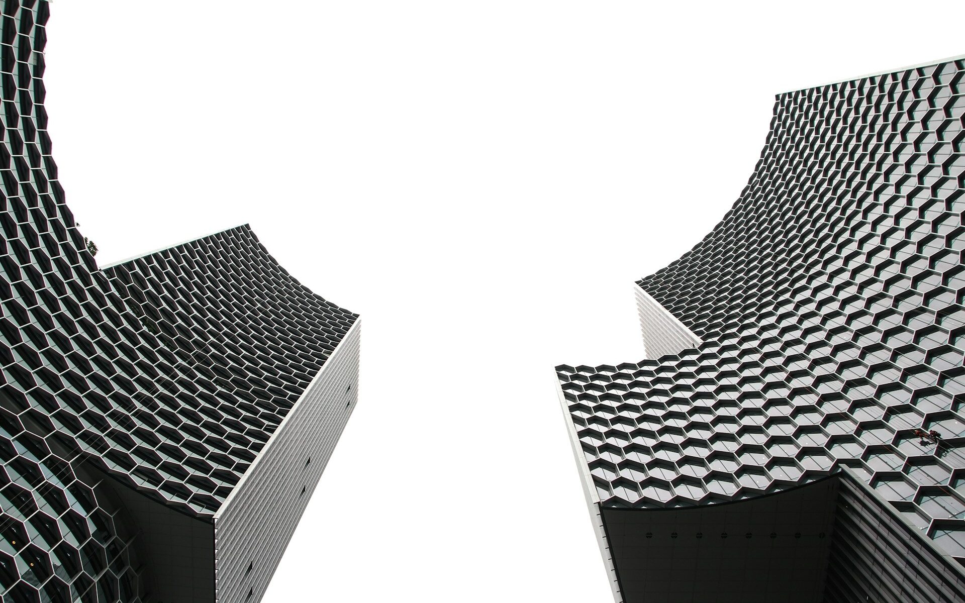 Buildings represent Horizontal and Vertical Database Scalability