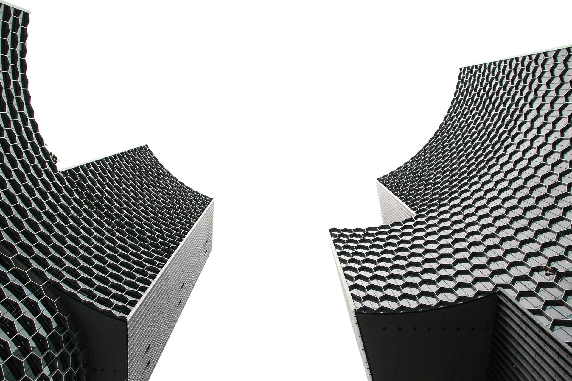 Buildings represent Horizontal and Vertical Database Scalability