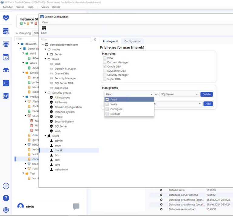 Example of how the secure access feature looks.