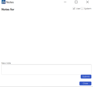example of how you can take notes in dbWatch.